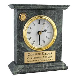 Heavy Green Marble Mantel Clock Crs Marketing